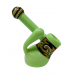 5" Slime Color Wig Wag Art Bubbler Hand Pipe