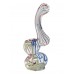 4" Assorted Mini Spiral Line Clear Body Bubbler Hand Pipe - (Pack of 2) [ZD236]