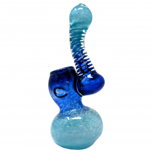 6" Frit Art Two Tone Standing Bubbler - [ZD286]