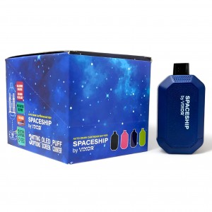 Spaceship by Vixor Auto- Draw Cartridge Battery 650mAh Dual Carts W/ OLED Screen - Assorted - 10ct Display