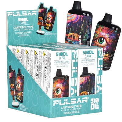 Pulsar 510 DL 2.0 Pro Design Series 2 Vape 1000mah - Assorted Designs - 10ct Display