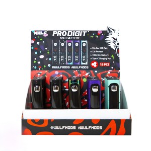 Wulf Mods Pro Digit 510 Thread Vape Battery - Assorted - 15ct display
