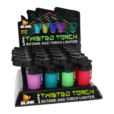 BLINK Mini Twisted Torch Lighter – Glow in the Dark – 20ct Display