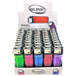 Blink Disposable Lighters - Assorted Colors - 50ct Display [558]