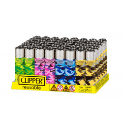 Clipper Classic Lighters - Camo - (Display of 48)