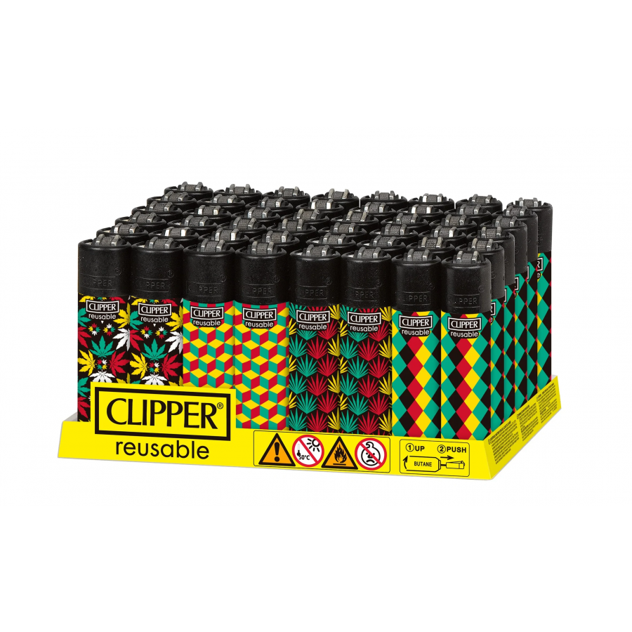 Clipper Classic Lighters - Look Leaves - (Display of 48) Clipper Classic Lighters - Look Leaves - (Display of 48)