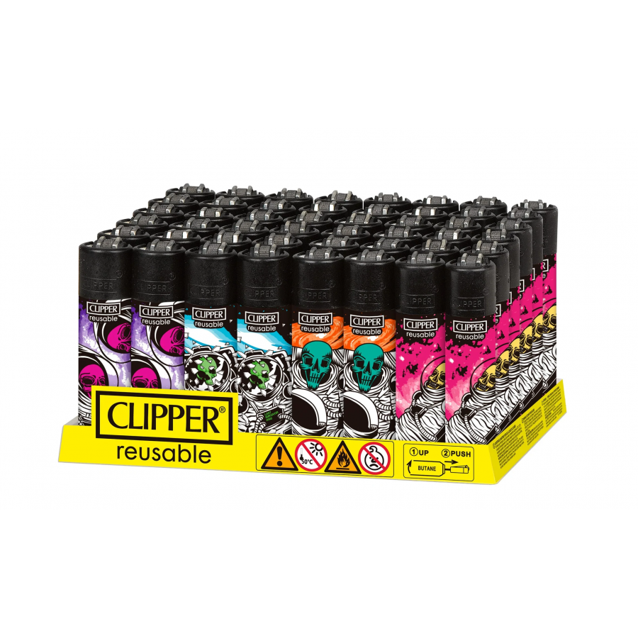 Clipper Classic Lighters - Space Trip - (Display of 48) Clipper Classic Lighters - Space Trip - (Display of 48)