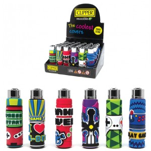 Clipper Lighter Pop Games 1 - (Display of 30)