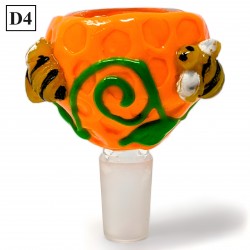 14mm Bee-Inspired Honeycomb Art Bowl - D4 [BL531-D4]