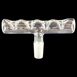 14mm  Clear Glass Quad-Squad Multi Bowl - [BL543]
