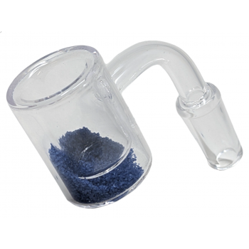 14mm Male Joint Thermal Quartz Banger W/ Color Frit Assorted - [DS631]