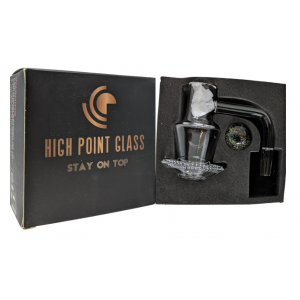 20mm Spinning Quartz Banger set with 5 Terp pearls & 1 Glass carb cap - 10mm Male Joint [DSQ837] 