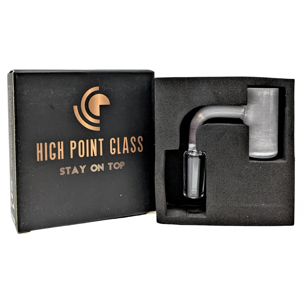 20mm Dia - Milky quartz banger -14mm Male Joint [DSQ811]