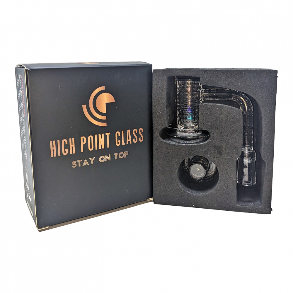 10mm Female Quartz Spinner Banger Set Deep Carving Pattern With 1 Glass Terp Pearl 1 Glass Carb Cap 1 Glass Cone [DSQ822]