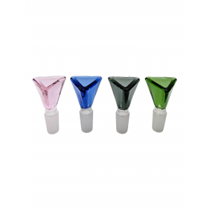 14mm Male Joint  Triangle Shape Color Bowl [DS1693]