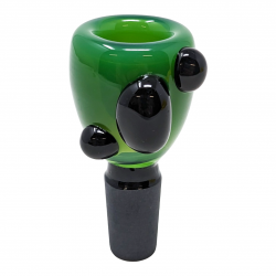 14mm Slyme Tube Bowl with 3 Marbles - Assorted Colors [E1-818]