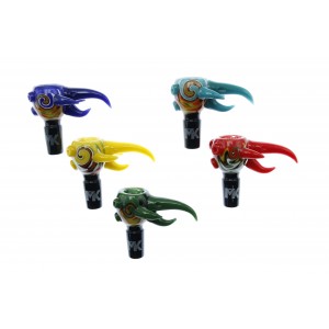 14mm Wig Wag Art Bird Beak Bowl ASSORTED COLORS - [MKBL18]