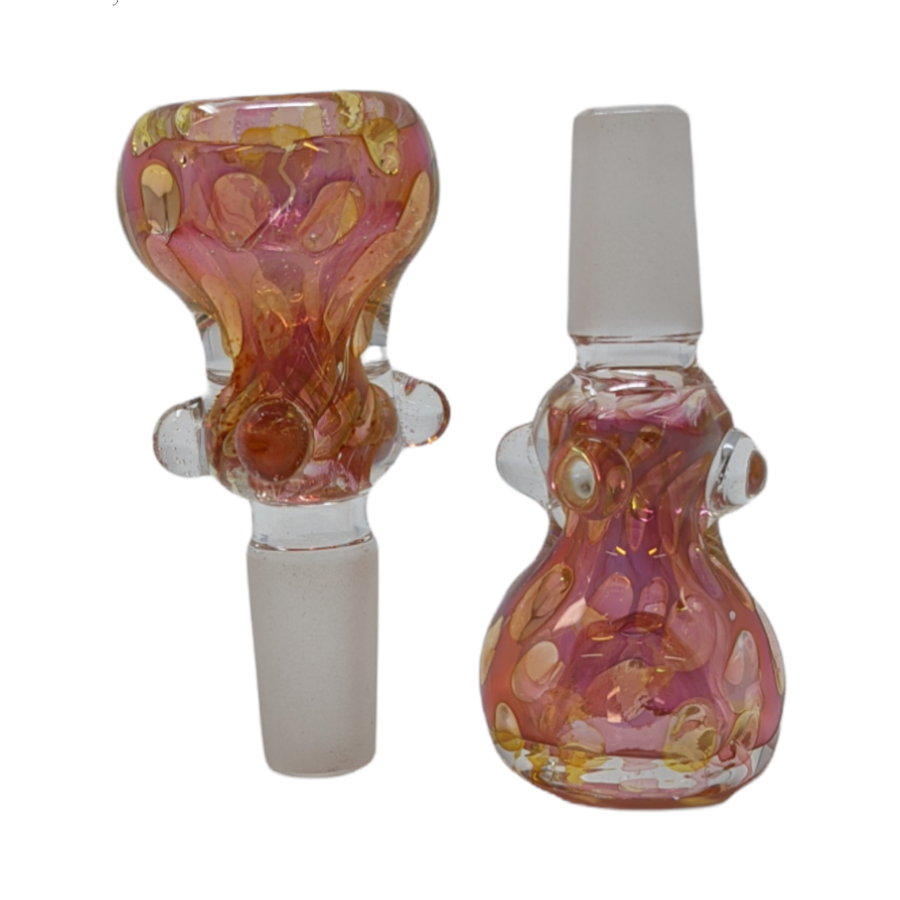 14mm Gold Fumed Art Bowl (Pack of 2) [SG3209]