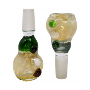 14mm Fancy Double Ball Art Bowl (Pack of 2) [SG3225]