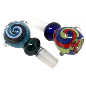 14mm Wig Wag Artwork Double Ball Art Bowl (Pack Of 2) [SG3229]