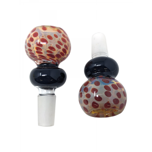 14mm Silver Fumed Honeycomb Art Bowl (Pack of 2) - [YT10]