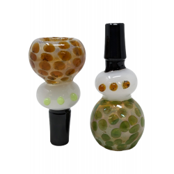 14mm Fumed Art Honeycomb Marble Art Bowl - (Pack of 2) [YT25]