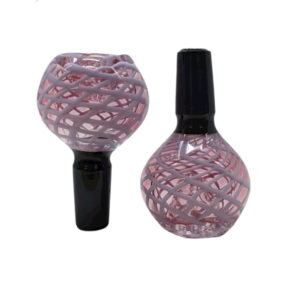 14mm Net Artwork Gold Fumed Art Bowl (Pack Of 2) [SG3329]