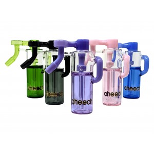 Cheech - 6" Color Tube Shower Head Perc "Recycle Your Ash Catcher" - [CH-ASH-015]