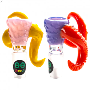 14mm Cheech Glass Twisted Arm Horn Bowl [CH-BOWL-066]