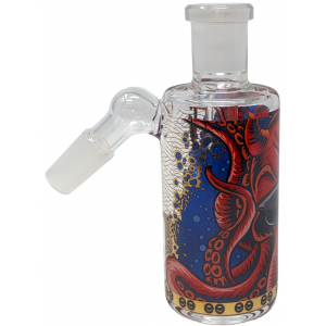 5" Cheech Glass Kraken  45 degree Ash Catcher - [CHB-059]