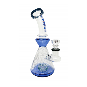 Cheech Glass - 8" Air Trap Tech Work Water Pipe 14mm Female Joint