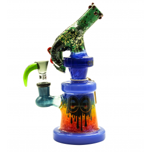 9" Cheech Glass 2 Tone Frit Hand On Your Glass Rig Water Pipe [CHE-181]