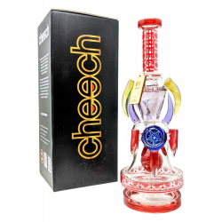 12.5" Cheech Glass Crystal & Spike Pendant Ball Perc Water Pipe Rig - [CHE-238]