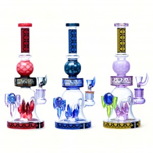 Cheech Glass - 11" Cheech Hoplite Or Better Known As The Spartan Soldier water pipe -  [CHE-239]