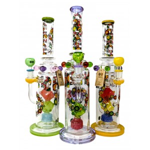 Cheech - 15.5" Cubes In Tubes Water Pipe [CHE252]