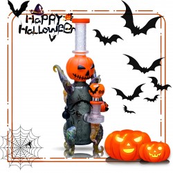 Cheech Glass - 11.5" Puff the Magic Pumpkin - Your Spooky Smoke Companion Halloween Water Pipe - [CHE-283]