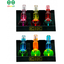 4" Cheech Glass Square Shape Glycerin Spoon Hand Pipe [PIPE-10]