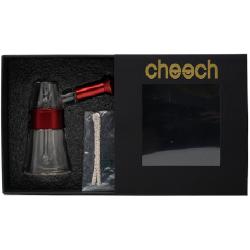 5" Cheech Metal Wrapped Glass Lantern With Perc Bubbler Hand Pipe [YD-2040]