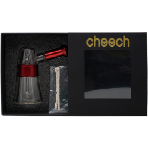 5" Cheech Metal Wrapped Glass Lantern With Perc Bubbler Hand Pipe [YD-2040]