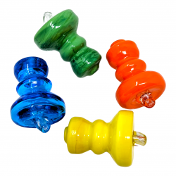 Solid Assorted Color Double Stack Directional Carb Cap - [GCP-DA54]