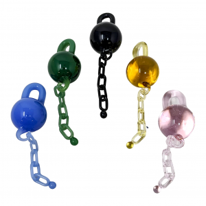 Assorted Color Ball & Chain Carb Cap - [GCP-SLP]