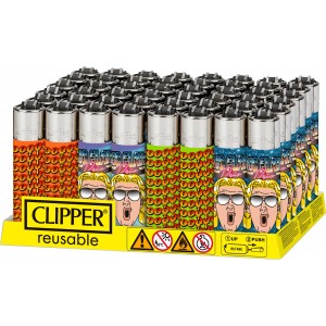 Clipper Lighters - Ric Flair Drip "Woooo" 1.0 - 48ct Display [CLRCD1-48CT]