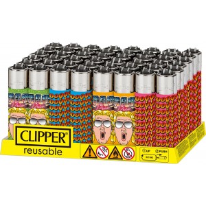 Clipper Lighters - Ric Flair Drip "Woooo" 2.0 - 48ct Display [CLRCD2-48CT]