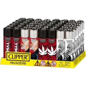 Clipper Lighters - Tyson 2.0 "Tyson Smoke" - 48ct Display [CLTYSNTS-48CT]