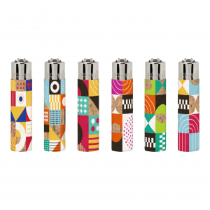 Clipper Classic Large Pop Cover - Geometric Cork - 30ct Display [CP11R]
