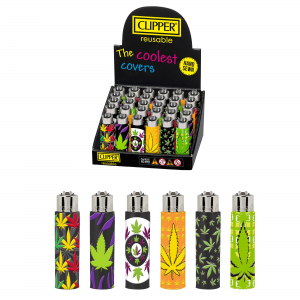 Clipper Classic Large Pop Cover - Weed Fun - 30ct Display [CP11R]