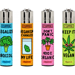 Clipper Lighter - Vegan Quotes - (Display of 48)