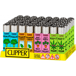 Clipper Lighter - Vegan Quotes - (Display of 48)