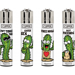 Clipper Lighter - Cactus - (Display of 48)