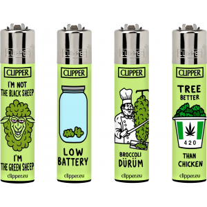 Clipper Lighter - Think Green - (Display of 48)